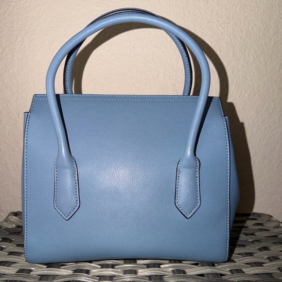 Nine West Light Blue Structured Top Handle Crossbody - Picture 10 of 14